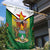 Personalised Zimbabwe Independence Day Garden Flag Gloriosa Flower - Flag Style