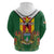 Personalised Zimbabwe Independence Day Hoodie Gloriosa Flower - Flag Style