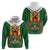 Personalised Zimbabwe Independence Day Hoodie Gloriosa Flower - Flag Style