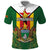 Personalised Zimbabwe Independence Day Polo Shirt Gloriosa Flower - Flag Style