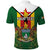 Personalised Zimbabwe Independence Day Polo Shirt Gloriosa Flower - Flag Style