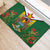 Personalised Zimbabwe Independence Day Rubber Doormat Gloriosa Flower - Flag Style