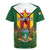 Personalised Zimbabwe Independence Day Rugby Jersey Gloriosa Flower - Flag Style