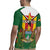 Personalised Zimbabwe Independence Day Rugby Jersey Gloriosa Flower - Flag Style