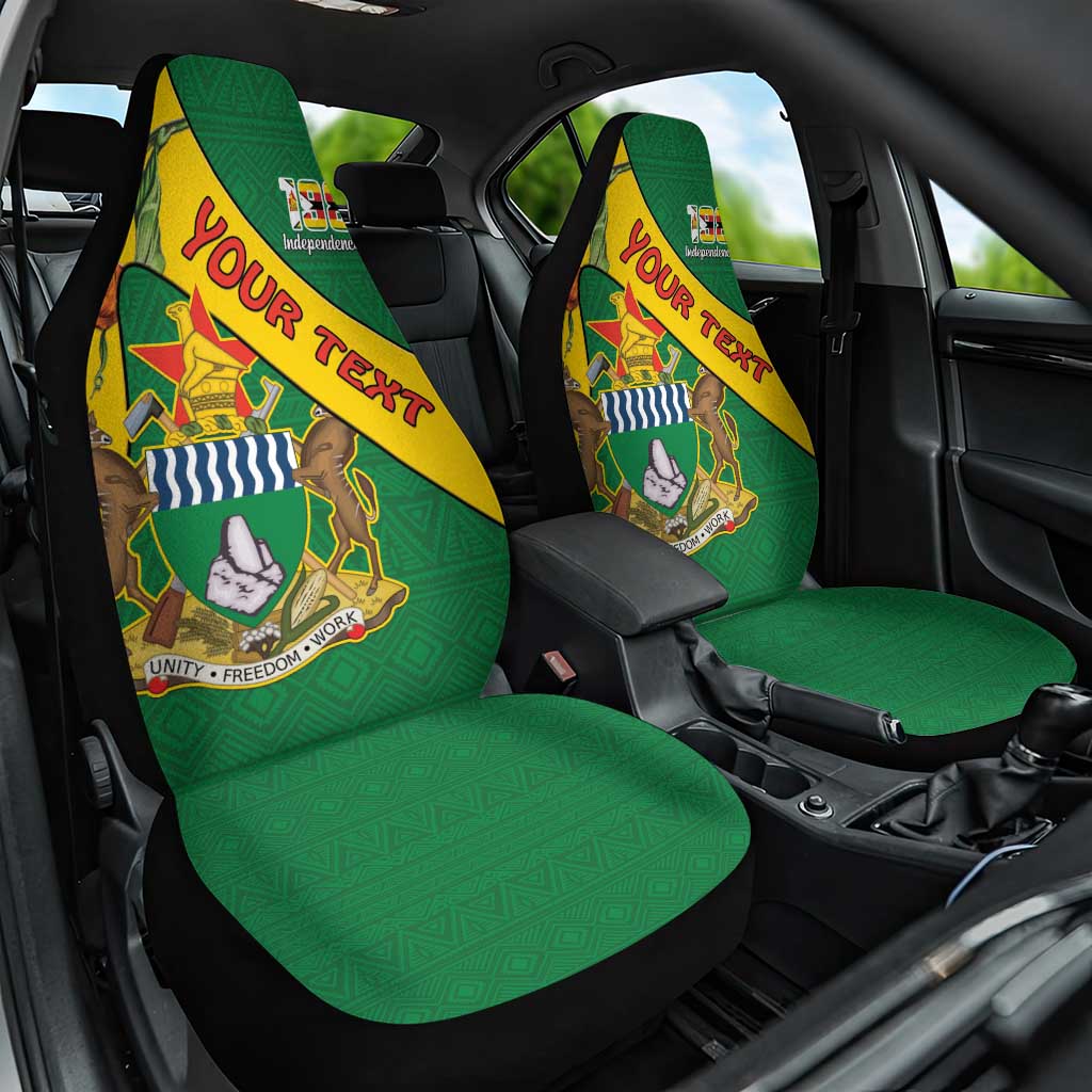 Personalised Zimbabwe Car Seat Cover 1980 Independence Day