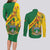 Personalised Zimbabwe Couples Matching Long Sleeve Bodycon Dress and Long Sleeve Button Shirt 1980 Independence Day