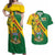 Personalised Zimbabwe Couples Matching Off Shoulder Maxi Dress and Hawaiian Shirt 1980 Independence Day