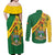 Personalised Zimbabwe Couples Matching Off Shoulder Maxi Dress and Long Sleeve Button Shirt 1980 Independence Day