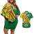 Personalised Zimbabwe Couples Matching Off Shoulder Short Dress and Hawaiian Shirt 1980 Independence Day