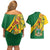 Personalised Zimbabwe Couples Matching Off Shoulder Short Dress and Hawaiian Shirt 1980 Independence Day