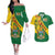 Personalised Zimbabwe Couples Matching Off The Shoulder Long Sleeve Dress and Hawaiian Shirt 1980 Independence Day