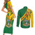 Personalised Zimbabwe Couples Matching Short Sleeve Bodycon Dress and Long Sleeve Button Shirt 1980 Independence Day