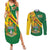 Personalised Zimbabwe Couples Matching Summer Maxi Dress and Long Sleeve Button Shirt 1980 Independence Day