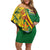 Personalised Zimbabwe Family Matching Off Shoulder Short Dress and Hawaiian Shirt 1980 Independence Day