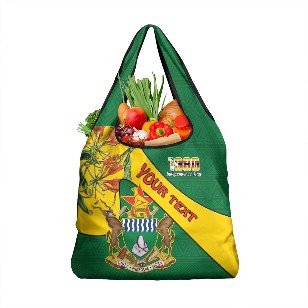 Personalised Zimbabwe Grocery Bag 1980 Independence Day