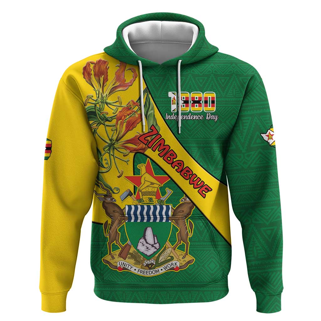 Personalised Zimbabwe Hoodie 1980 Independence Day