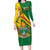 Personalised Zimbabwe Long Sleeve Bodycon Dress 1980 Independence Day