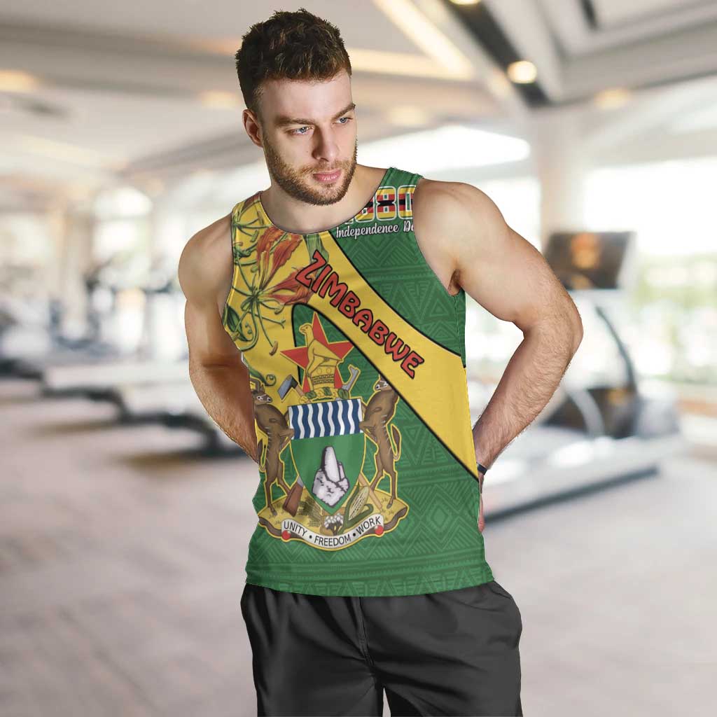 Personalised Zimbabwe Men Tank Top 1980 Independence Day