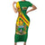 Personalised Zimbabwe Short Sleeve Bodycon Dress 1980 Independence Day