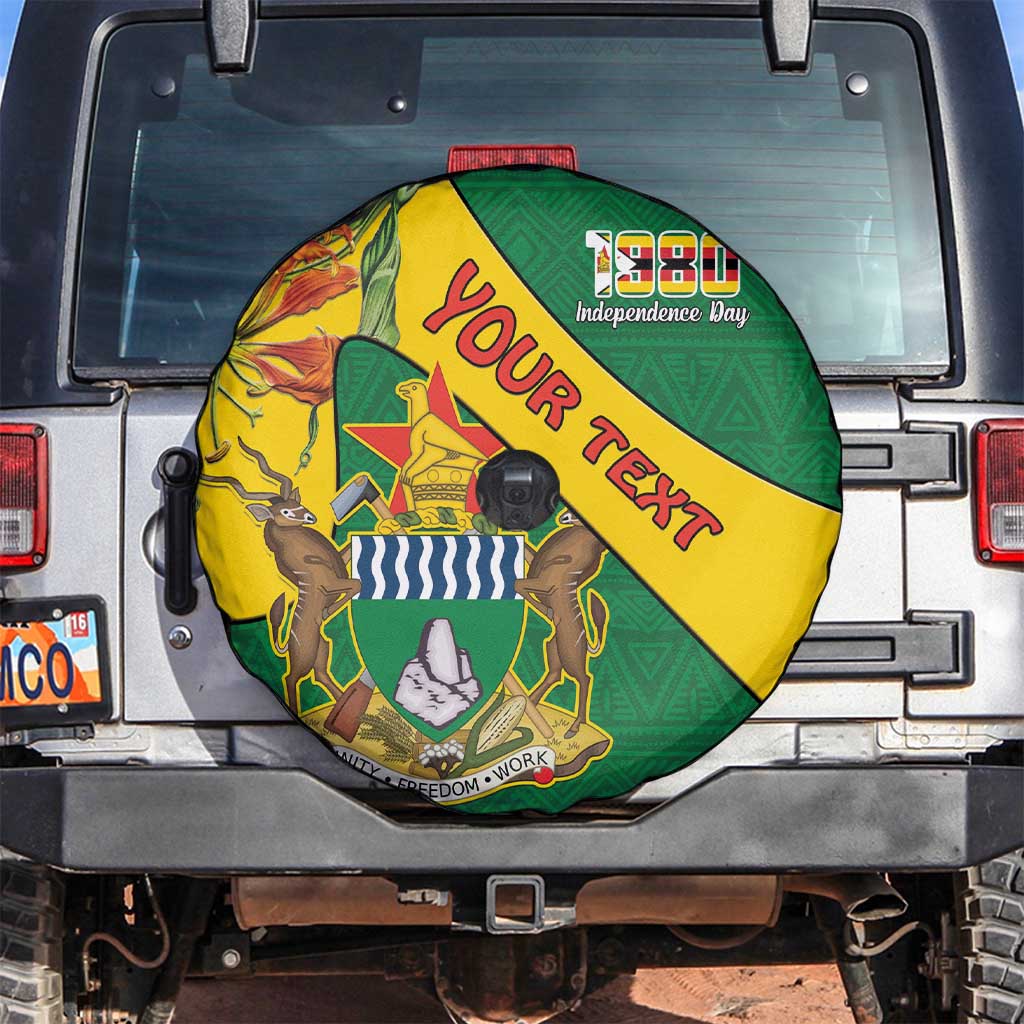 Personalised Zimbabwe Spare Tire Cover 1980 Independence Day