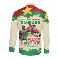Thomas Sankara Long Sleeve Button Shirt Make Burkina Faso Great