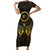 Ancient Egyptian Family Matching Short Sleeve Bodycon Dress and Hawaiian Shirt Horus Falcon God