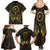 Ancient Egyptian Family Matching Summer Maxi Dress and Hawaiian Shirt Horus Falcon God