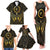 Ancient Egyptian Family Matching Tank Maxi Dress and Hawaiian Shirt Horus Falcon God