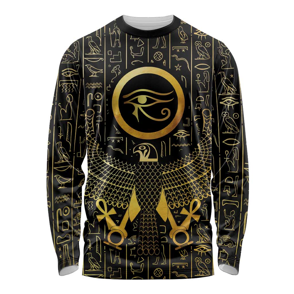 Ancient Egyptian Long Sleeve Shirt Horus Falcon God