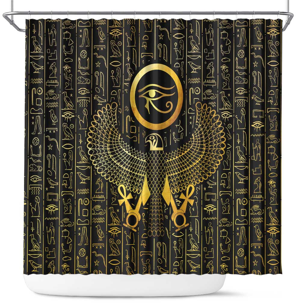 Ancient Egyptian Shower Curtain Horus Falcon God