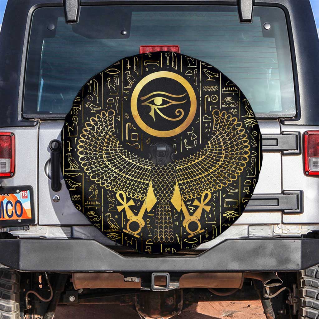 Ancient Egyptian Spare Tire Cover Horus Falcon God