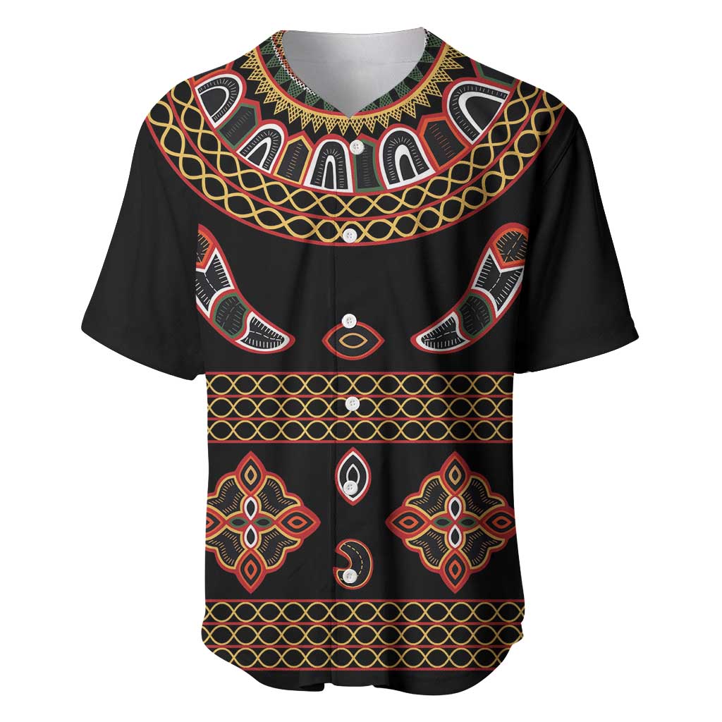 Toghu Baseball Jersey Cameroon Traditional Pattern