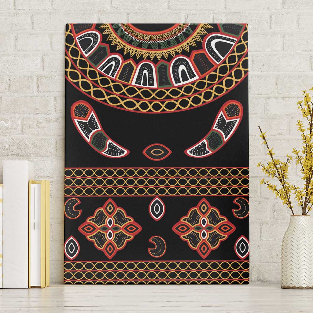 Toghu Canvas Wall Art Cameroon Traditional Pattern