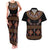 Toghu Couples Matching Tank Maxi Dress and Hawaiian Shirt Cameroon Traditional Pattern