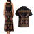 Toghu Couples Matching Tank Maxi Dress and Hawaiian Shirt Cameroon Traditional Pattern