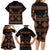 Toghu Family Matching Long Sleeve Bodycon Dress and Hawaiian Shirt Cameroon Traditional Pattern