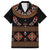 Toghu Family Matching Long Sleeve Bodycon Dress and Hawaiian Shirt Cameroon Traditional Pattern