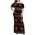 Toghu Family Matching Off Shoulder Maxi Dress and Hawaiian Shirt Cameroon Traditional Pattern