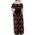 Toghu Family Matching Off Shoulder Maxi Dress and Hawaiian Shirt Cameroon Traditional Pattern