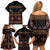 Toghu Family Matching Off Shoulder Short Dress and Hawaiian Shirt Cameroon Traditional Pattern