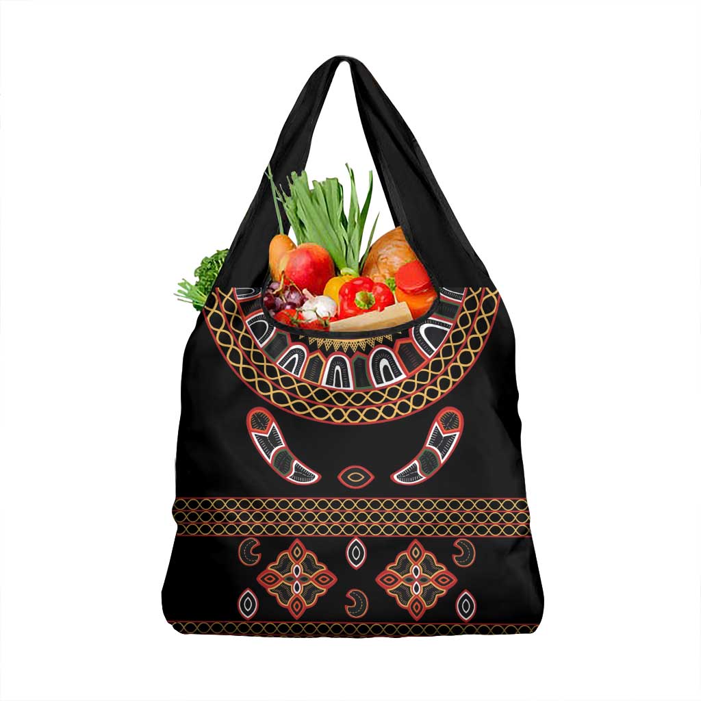 Toghu Grocery Bag Cameroon Traditional Pattern