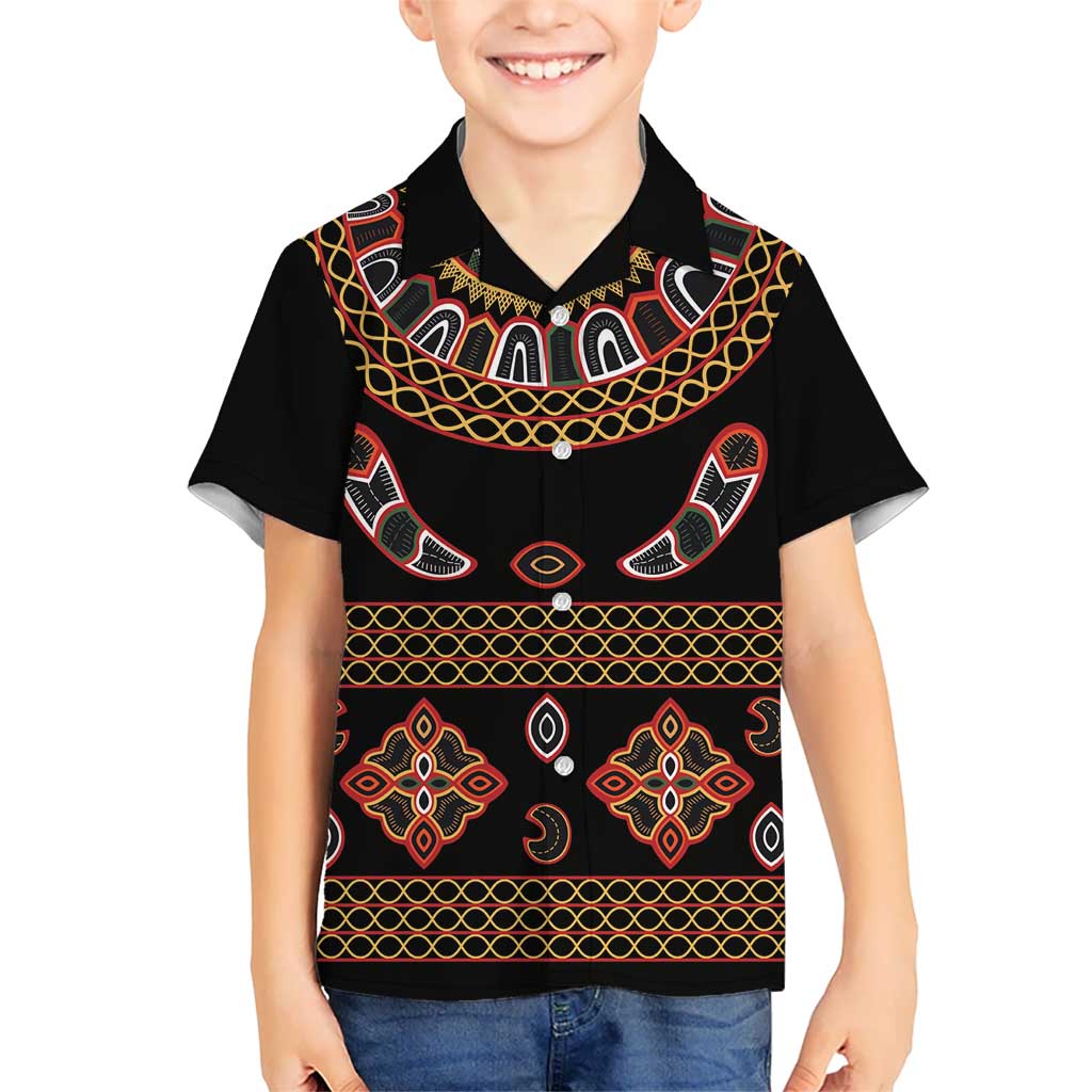 Toghu Kid Hawaiian Shirt Cameroon Traditional Pattern