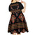 Toghu Kid Short Sleeve Dress Cameroon Traditional Pattern