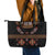 Toghu Leather Tote Bag Cameroon Traditional Pattern