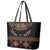 Toghu Leather Tote Bag Cameroon Traditional Pattern