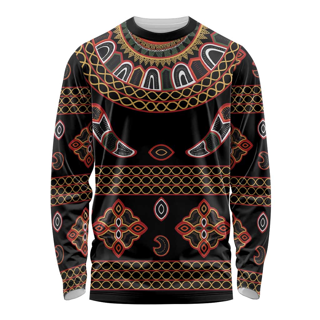 Toghu Long Sleeve Shirt Cameroon Traditional Pattern