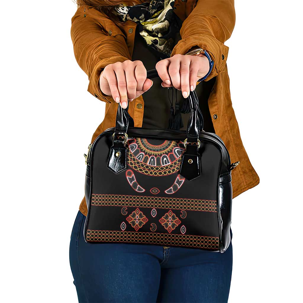 Toghu Shoulder Handbag Cameroon Traditional Pattern