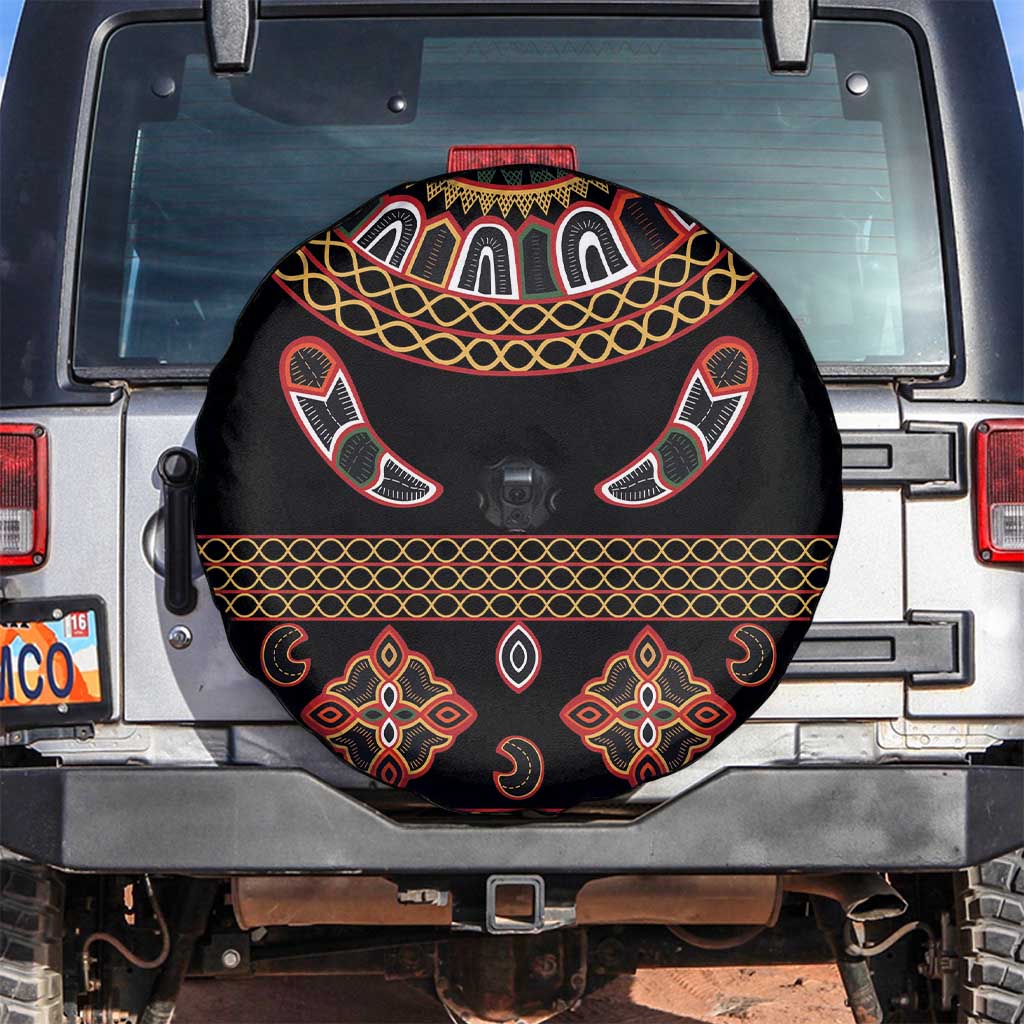 Toghu Spare Tire Cover Cameroon Traditional Pattern