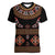 Toghu Women V-Neck T-Shirt Cameroon Traditional Pattern