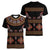 Toghu Women V-Neck T-Shirt Cameroon Traditional Pattern